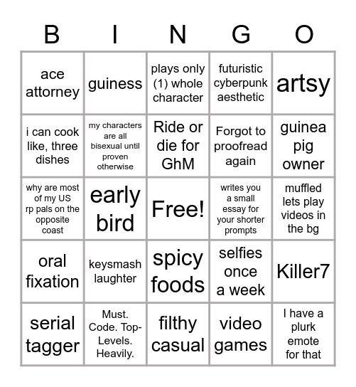 itsa binbgo Bingo Card