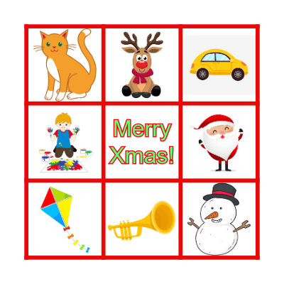 Dear Santa Bingo Card