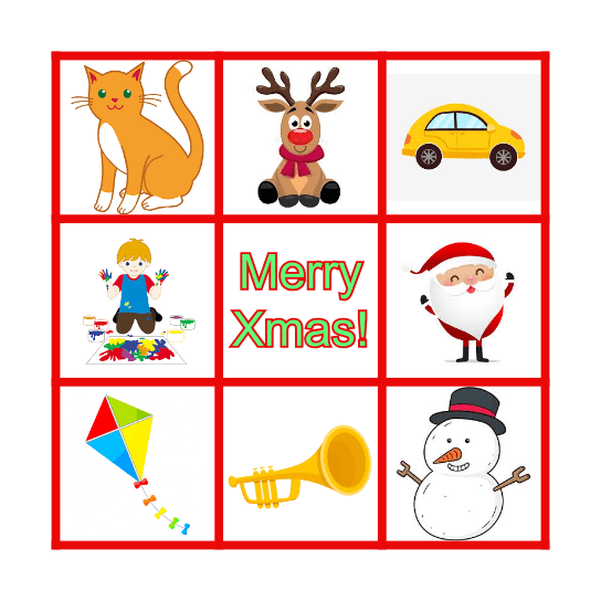 Dear Santa Bingo Card