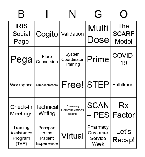 SPS What a Year Bingo! Bingo Card