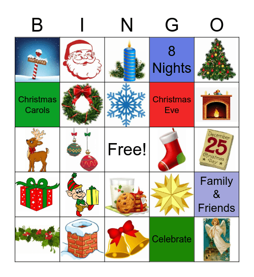 Holiday / Winter Bingo 2020 Bingo Card