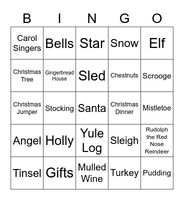 Total Media XMAS Bingo Card