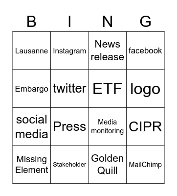 Vergebene Liebesmüh bingo Card
