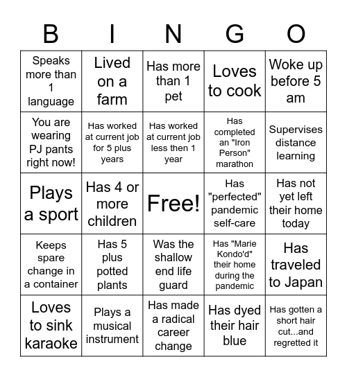 Red Hook Christmas Party BINGO Card