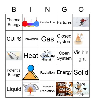 Heat Transfer Bingo Card