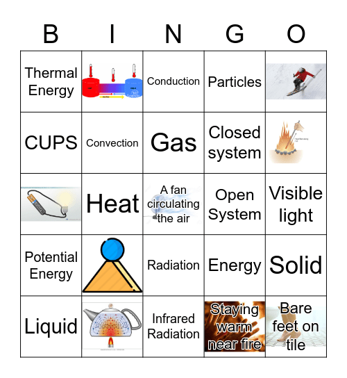 Heat Transfer Bingo Card