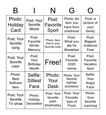 #adops_holiday Bingo Card