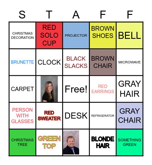 MERRELL CHRISTMAS Bingo Card