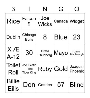 AMC3 Bingo Card