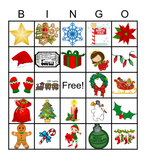Christmas Bingo Card