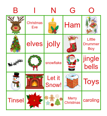 Christmas 2020 Bingo Card