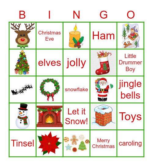 Christmas 2020 Bingo Card