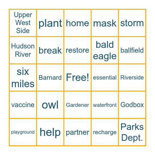 RPC Bingo! Bingo Card