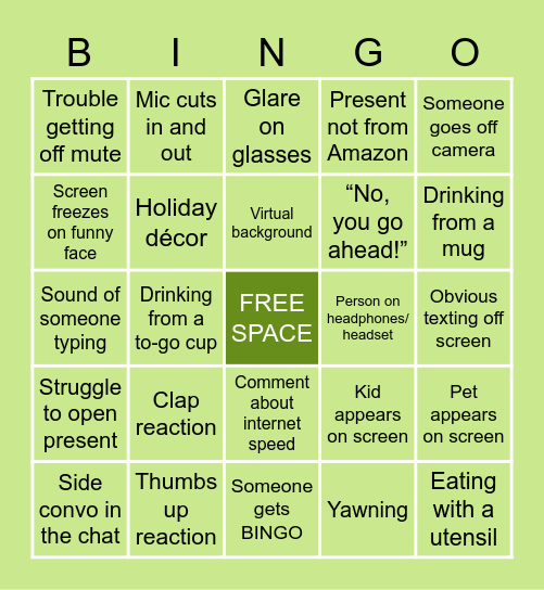 FYE EOY BASH Bingo Card