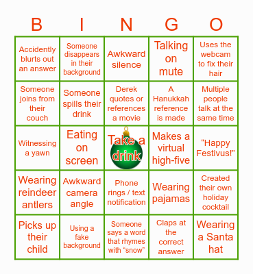 Jingle & Mingle Bingo Card