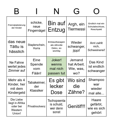 #HartzUndHerzlich - ultimate Bingo Card