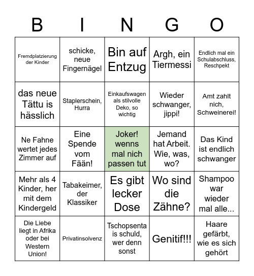 #HartzUndHerzlich - ultimate Bingo Card