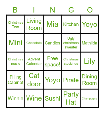 I SPY BINGO 🥳 Bingo Card