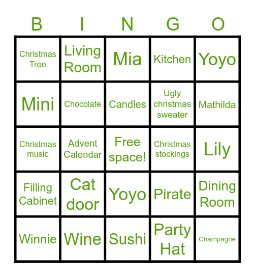 I SPY BINGO 🥳 Bingo Card