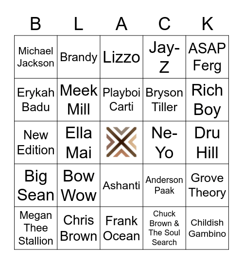 Black AF Holiday Mixer BINGO Card