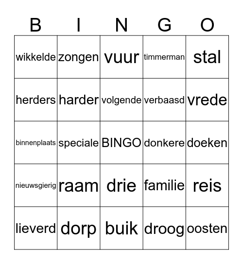 Kerstbingo! Bingo Card