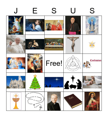 Jesus Bingo Card