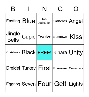 WORDS OF THE SEASON Bingo Card