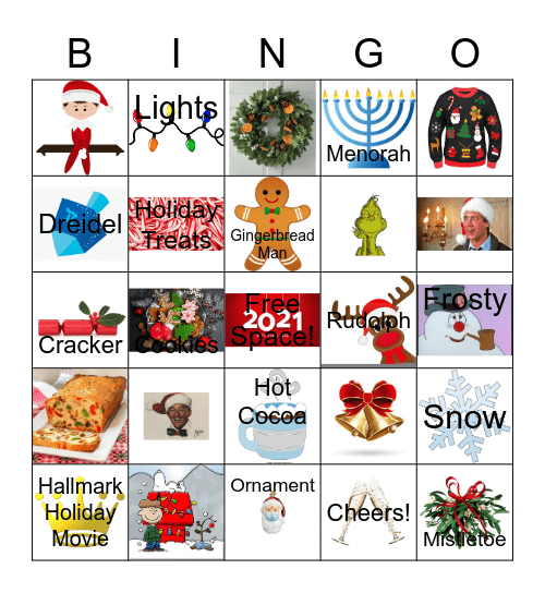PC Holiday Bingo Card