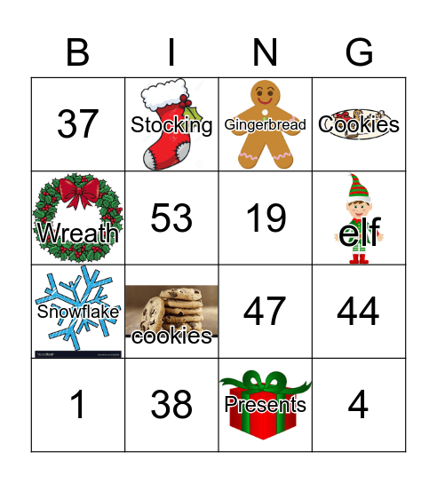 Christmas Who Am I? Bingo Card