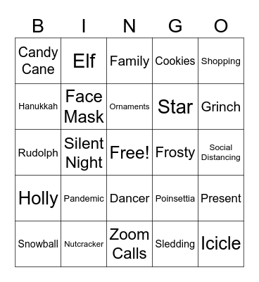 Marketing Holiday Bingo Card