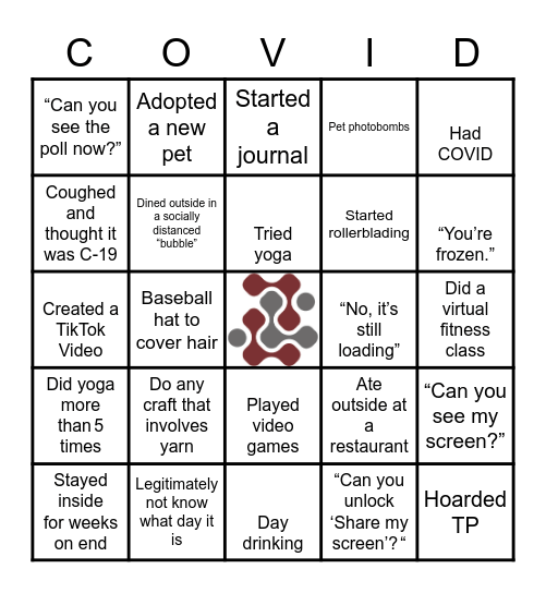 Groupware NKO2021 COVID BINGO Card