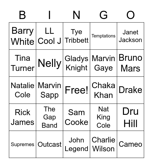 Jingle Bingo Card