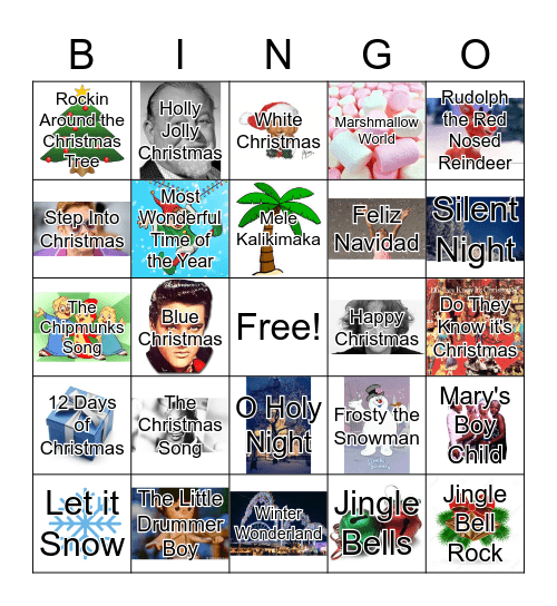 Holiday Bingo Card