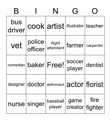 Lesson 10 Bingo Card