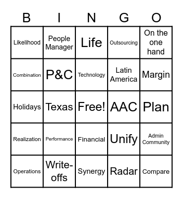 Another Long Teams (aka ALT) Meeting Bingo Card