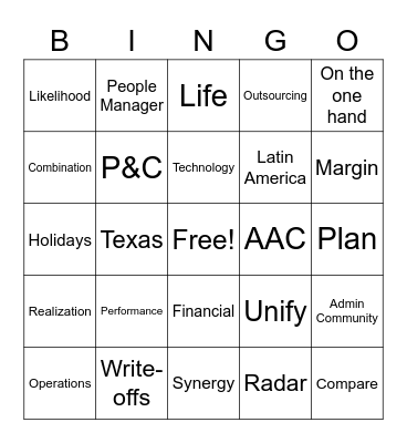 Another Long Teams (aka ALT) Meeting - Game 1 Bingo Card