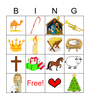 NATIVITY Bingo Card