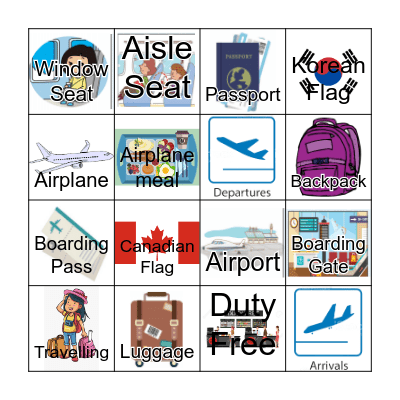 At the Airport Bingo Card