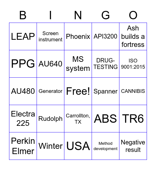 ABS Bingo Card