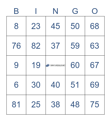 FDN Holiday Party Bingo Card