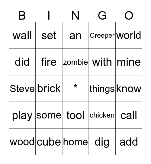 Bingo Card