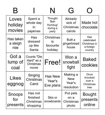 Holi-yay! Bingo Card