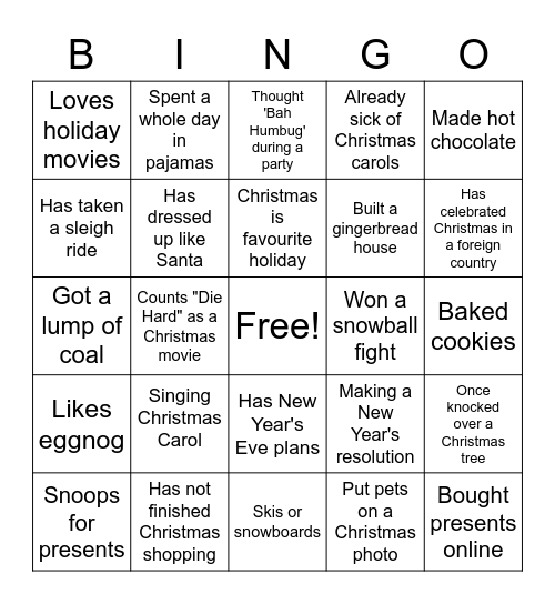 Holi-yay! Bingo Card