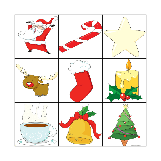 Christmas Bingo Card