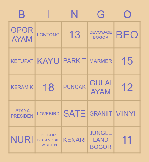 🐻 SICACHU 🐻 Bingo Card