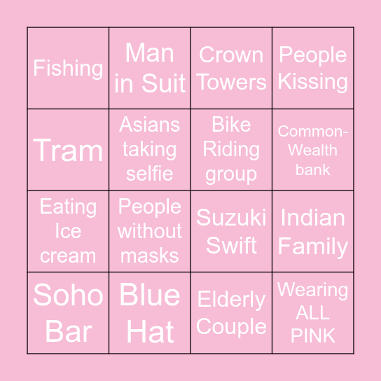 BIRTHDAY BOAT BINGO Card