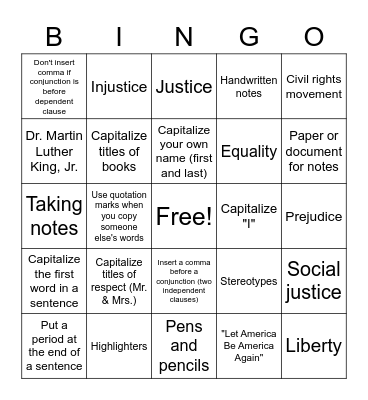 Quarter 2 BINGO! Bingo Card