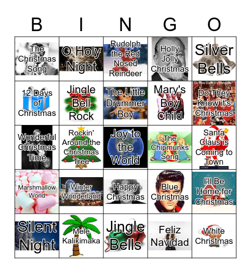 Holiday Bingo Card