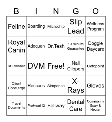 Bingle Bingo Card