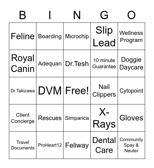 Bingle Bingo Card